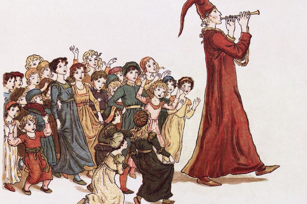 the-pied-piper-blowing-his-flute